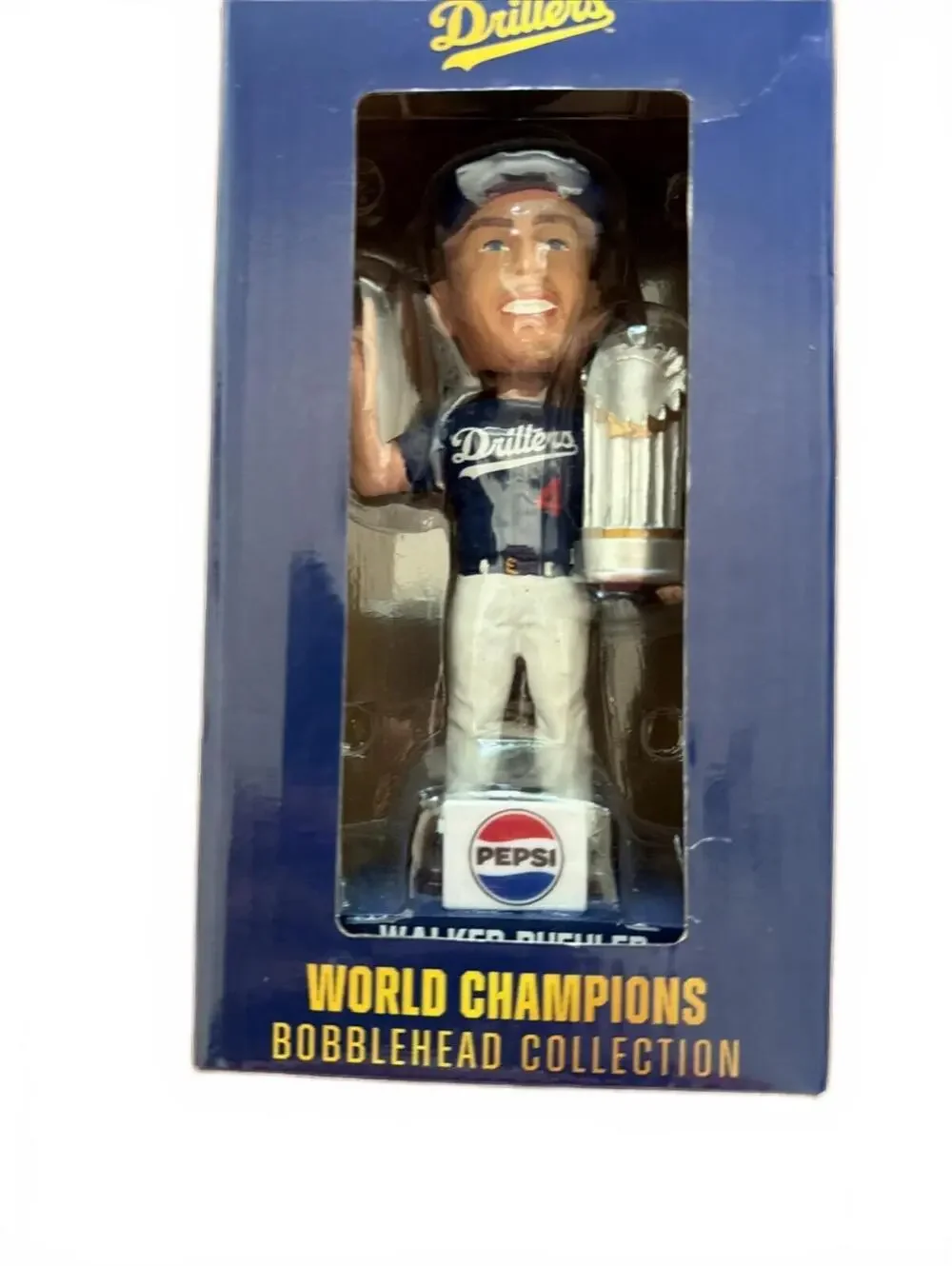 Walker Buehler Bobblehead - Tulsa Drillers - World Champion Dodgers - SGA